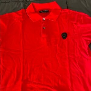 Alexander McQueenRed Polo Shirt sz large